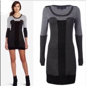 French Connection Color-block Sweater Dress